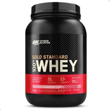 Imagem de 100% Whey Gold Protein Standard New 907g 2 LBS Optimum Nutrition, Mora