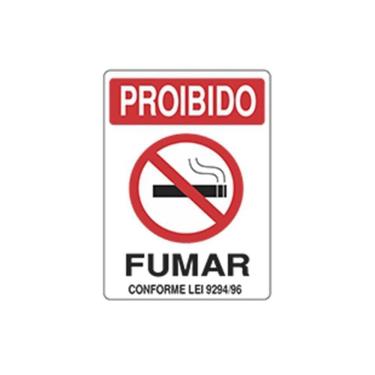Imagem de Placa Advertência Proibido Fumar Unidade