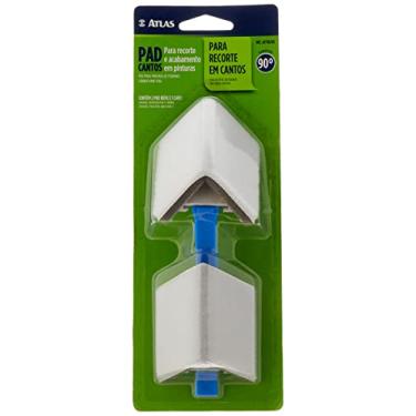 Imagem de Atlas - PAD Flocado com Cabo para Pintura de Recortes em Cantos de Parede, Cor Azul