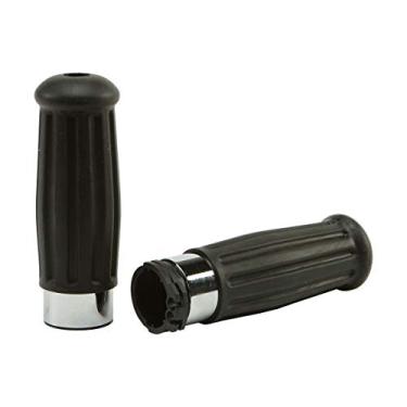 Imagem de Harddrive Vintage Grips (cromado/preto) para Harley FXDWG 93-95