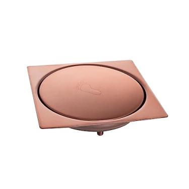 Imagem de Bruno Acabamentos - Ralo Para Piso Click Rose + Porta Grelha 10X10Cm