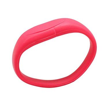 Imagem de Pulseiras vermelhas de 16 GB USB Flash Drive USB Memory Stick Pen Drive Pen Drive USB Flash Disk U Pen Drive
