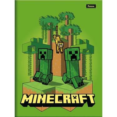 Imagem de Caderno Minecraft Brochurão Universitário 96 Folhas Foroni