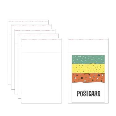 Imagem de Sacos de celofane transparentes de 10 x 12,7 cm, 500 peças, sacos autoadesivos para violoncelo, pequenos sacos de plástico de polietileno, 1 mil, para biscoitos, doces, batom, cartões, brincos,