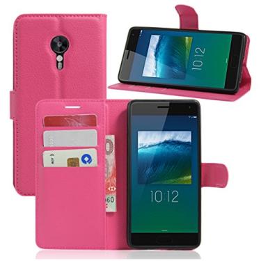 Imagem de Capa carteira Lenovo ZUK Z2 Pro, capa carteira flip de couro PU premium com compartimento para cartão, suporte e fecho magnético [capa interior à prova de choque de TPU] Compatível com Lenovo ZUK Z2