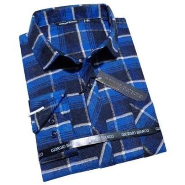 Imagem de Camisa Flanela Masculina Xadrez Manga Longa C/ Bolso Giorgio-Masculino