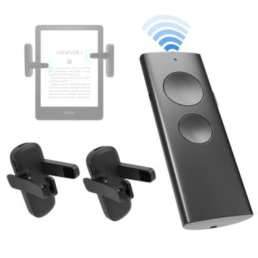Imagem de Virador de página remoto pacote com 2 para Kindle, suporte para frente e para trás, compatível com eReaders Paperwhite Oasis Kobo