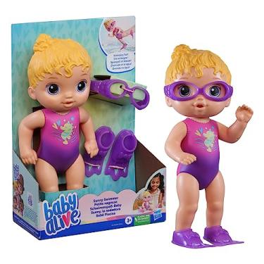 Imagem de Baby Alive, Boneca, Sunny Swimmer - Cabelos Loiros, Acessórios Inclusos, 25 cm - A partir de 3 Anos