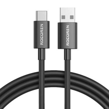 Imagem de Cabo USB-A x USB-C 3A Quick Charge 3.0 TPE 1m Rocoren