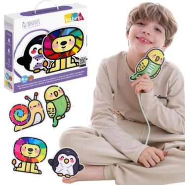 Imagem de Mini Alinhavo Joguinho De Bolsa Infantil Montessori Madeira - Babebi