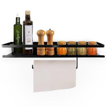 Imagem de Prateleira de Cozinha Porta Tempero e Papel Toalha Laces - Loja da Isa
