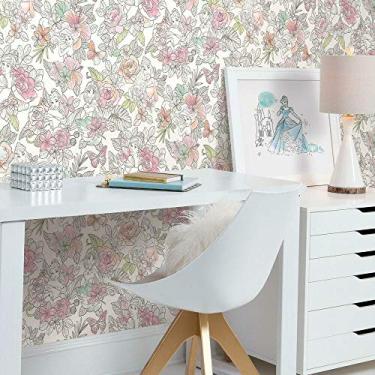 Imagem de Papel de parede floral real da princesa Disney por RoomMates RMK11800WP