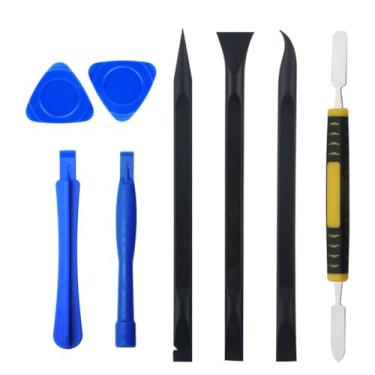 Imagem de Conjunto de 8 peças de metal e plástico ferramenta de abertura triangular abridor de palhetas compatível com iPhone, iPad, MacBook e kit de reparo de laptop