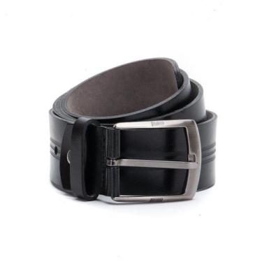 Imagem de Cinto Masculino em Couro Preto 065 - Duvelmon, 95
