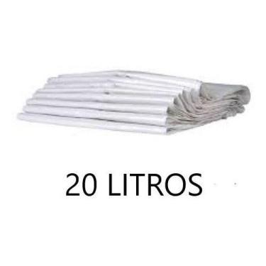Imagem de Saco De Lixo Branco 20 Litros Pacote Com 100Un - HIGIPACK