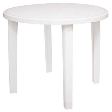 Imagem de Mesa Tramontina Cassino 92301910 Redonda Plástica