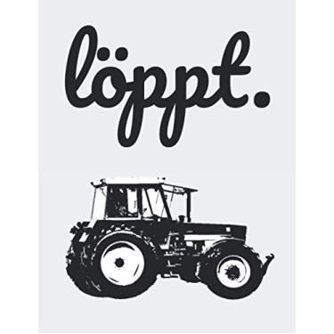 Imagem de löppt.: Kalender Wochenplaner Notizbuch A4 mit einem Trecker für einen Landwirt in Norddeutschland