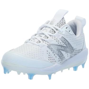 Imagem de New Balance FuelCell Comp V3 Tênis de beisebol masculino, Branco/Branco, 15 Wide