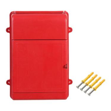 Imagem de XLWLLNJ Caixa de Correio Montada Na Parede, Caixa de Correio, Caixa, Caixa de Correio, 13,5 X 10 X 2,7 Polegadas para Guardar Envelopes, Documentos, Correspon, Vermelho
