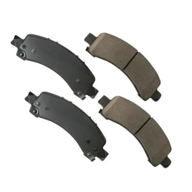 Imagem de Akebono ACT974 Kit de pastilhas de freio a disco de cerâmica ultra premium, cinza