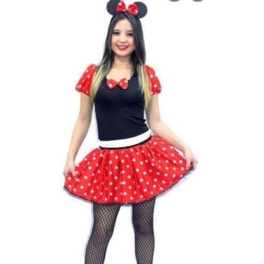 Imagem de Fantasia Minnie,somente Vestido E Tiara - Palhaçaria & Cia, Todos os t