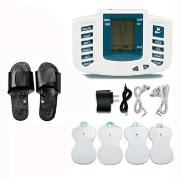 Imagem de Aparelho Choque Dor Muscular Fisioterapia Massageador com Eletrodos Alivio da Dor