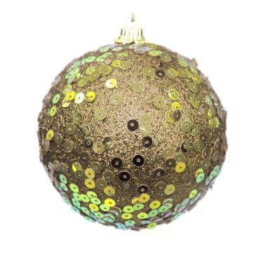 Imagem de Bola Natal 15Cm Champagne 1 Unidade Rei Do Armarinho