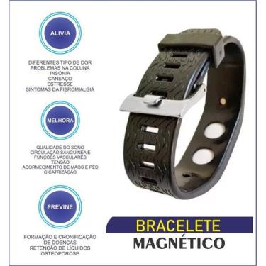 Imagem de PULSEIRA  MAGNETICA PARA DORES - preta - GOLD NUTRI