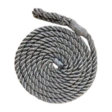 Imagem de rockible Linha de ancoragem para defensa de barco, poliéster com ilhós, alta resistência, universal, resistente ao desgaste, bolsa, corda para bóia, corda para