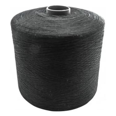 Imagem de Bobina Linha Preta 2kg Máquina Bordar Bordadeira Industrial