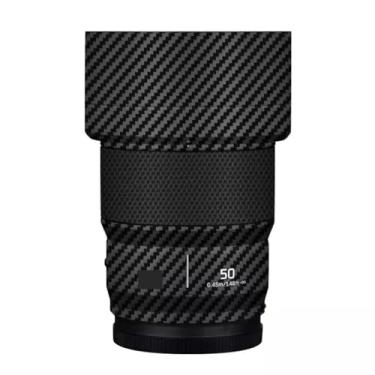 Imagem de 50 1.8 Película protetora para lente de câmera película protetora decalque adesivo anti-arranhões acessórios para Panasonic Lumix S 50 mm F1.8 (fibra de carbono preto)