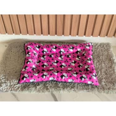 Imagem de Cama para cachorro pet Grande P a XG (Rosa,GG 85x62)
