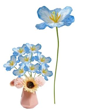 Imagem de Flores Realistas, Flores Artificiais Realistas Sem Folhas 11 cm, Decoração para Casa e Casamento Adereços para Fotografia Retro e Exposição Comercial Dia dos Namorados Aniversário Quarto Sala de