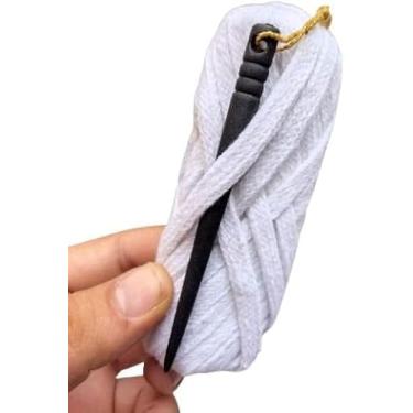 Imagem de Fusion Store Pyjama Nada Flat Dori String com agulha (6 metros/rolo), algodão, fio liso de algodão puro para Payjama, Lehenga, Sari, vestidos étnicos, anágua e salwar (pacote com 1) com ferramenta de