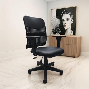 Imagem de Cadeira de Escritório Ergonômica NR17 Confortável Office Executiva Trabalho Giratória Secretaria Diretor Tela Mesh Preta