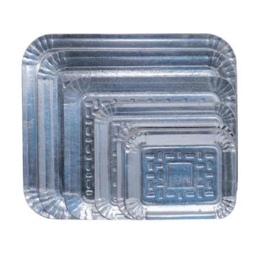 Imagem de Kit 10 bandeja laminada bolo numero 2 18x23cm - RB2