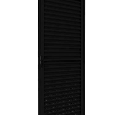 Imagem de Porta de Alumínio de Giro Laminada Ventilada 215x85cm Lucasa Ideale Pr