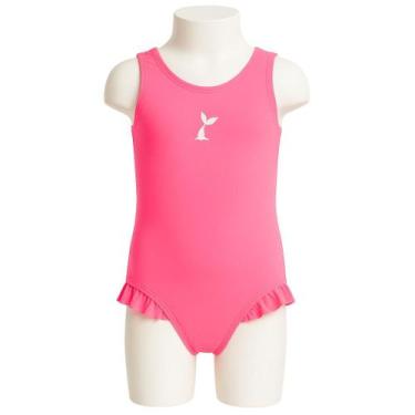 Imagem de Maiô Infantil Praia Natação Menina Com Proteção Solar Uv - Fofotinhos,