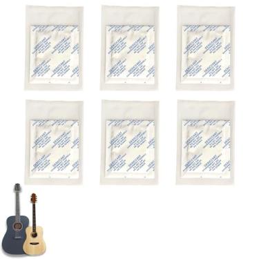 Imagem de Xcivi Bolsa dessecante de guitarra compatível com Donner Acoustic Guitar Dreadnought Acustica Kit de conjunto de guitarra, remove umidade, umidade e umidade, pacote com 6 sacos secos para guitarra,