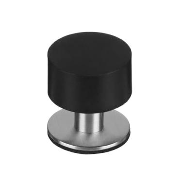 Imagem de Batente de porta de borracha autoadesivo, protetor de piso de parede, resistente, batente de maçaneta de porta, anti-per