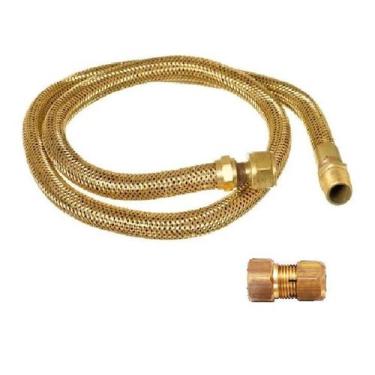 Imagem de Mangueira Flexível Tombak Cobre Gás Fogão Cooktop 100cm + Adaptador F 