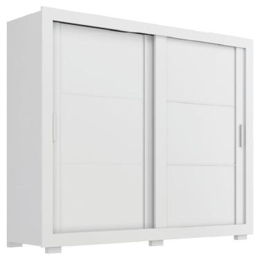 Imagem de Guarda Roupas Casal 2 Portas de Correr 4 Gavetas Titanium Zanzini Branco
