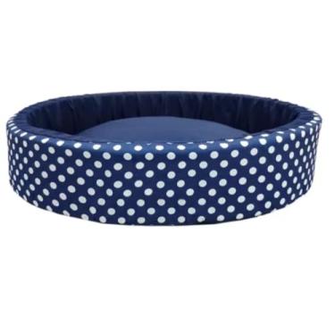 Imagem de Cama Pet Fibra Ecológica Macia Confortável Antiestresse Caminha 50cm Cachorro Gato Lavável