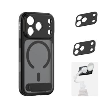 Imagem de SMALLRIG Kit de capa de telefone FilMov para iPhone 17 Pro, capa magnética para celular com suporte ajustável, placa traseira de lente, suporte para MagSafe, para estabilizador de gimbal de telefone