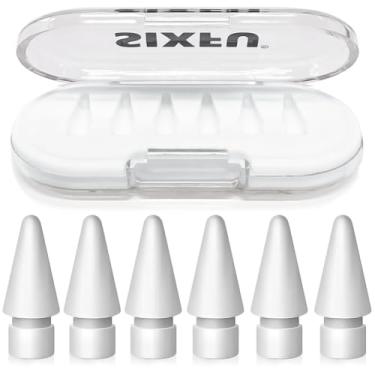 Imagem de SIXFU Dicas para Apple Pencil Tips, Apple Pencil Pro Tips, Apple Pen, acessórios de capa compatíveis com pontas de iPad Pencil (6 peças)