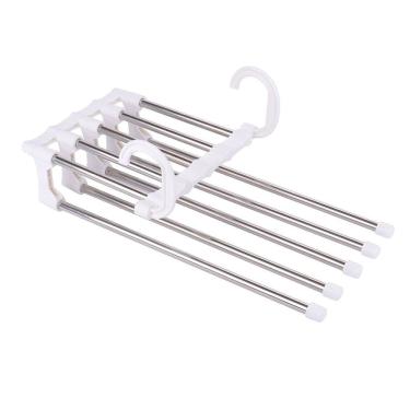 Imagem de Cabide de Inox 5 Divisórias Multifuncional - Tudo em Caixa