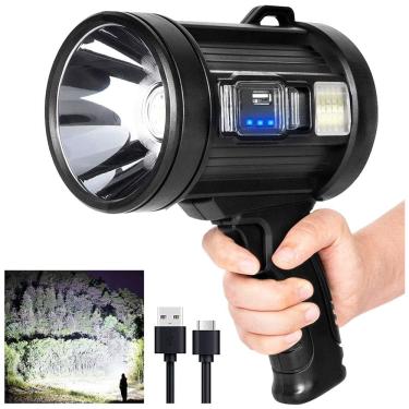 Imagem de Lanterna LED Recarregável 90000 Lúmens com Energia Solar, MIXILIN W 5113, Preto