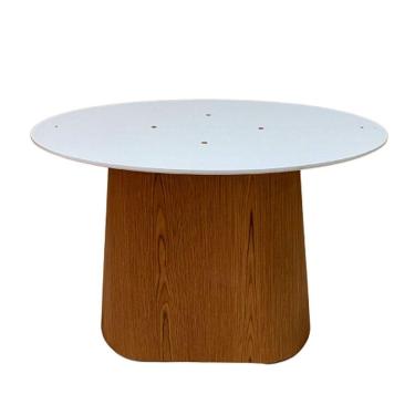 Imagem de Base Para Mesa De Jantar Cone Oval Para Tampos Marrom
