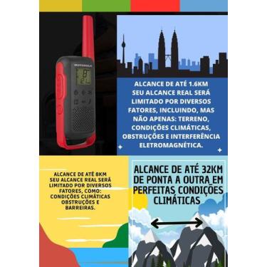 Imagem de Rádio Comunicador Motorola T210BR Original UHF Walkie Talkie