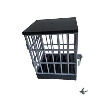 Imagem de Ysyqkn Gaiola de Prisão Inovadora com Cadeado E Chaves, Suporte para Smartphone, Caixa de com Fechadura para Salas de Aula, Escritórios E Residênci